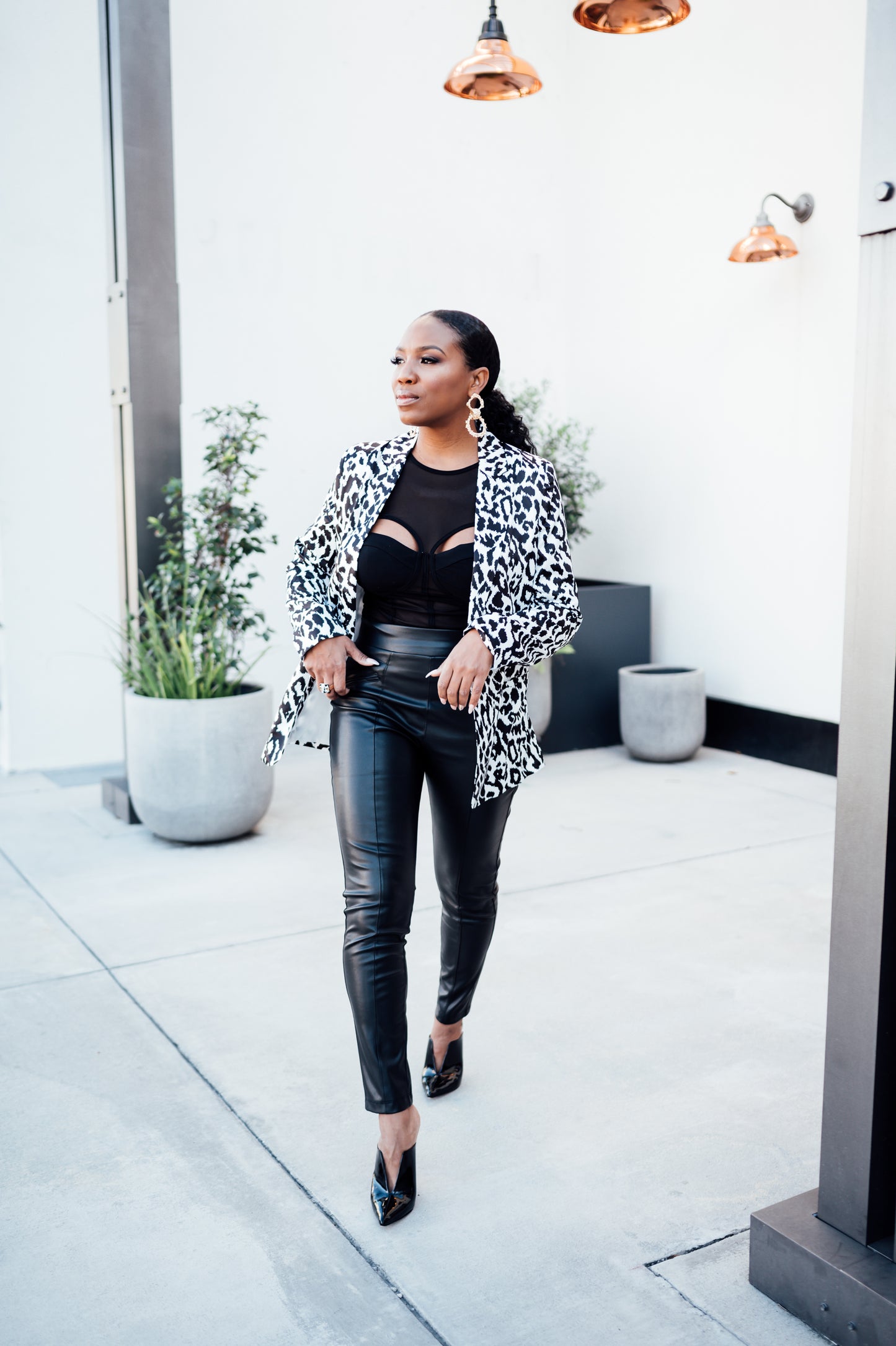 Leopard Blazer