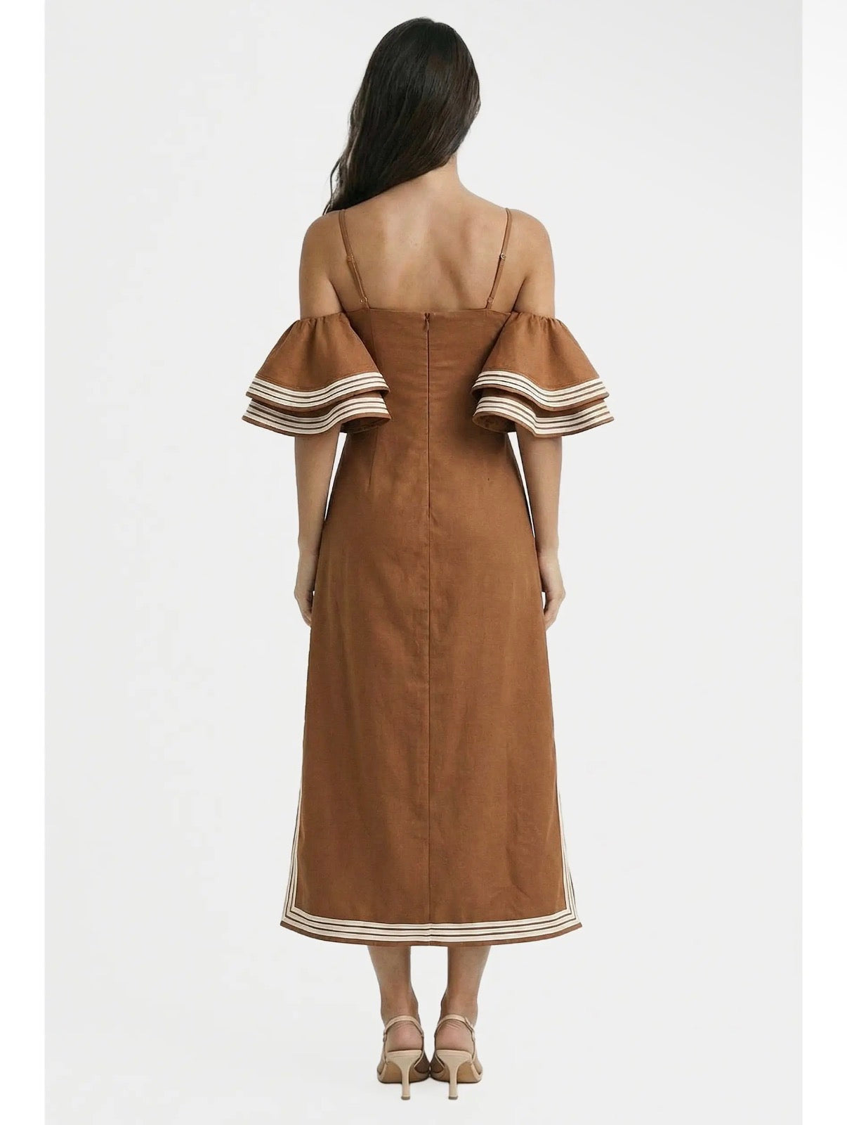 Venice Linen Midi Dress