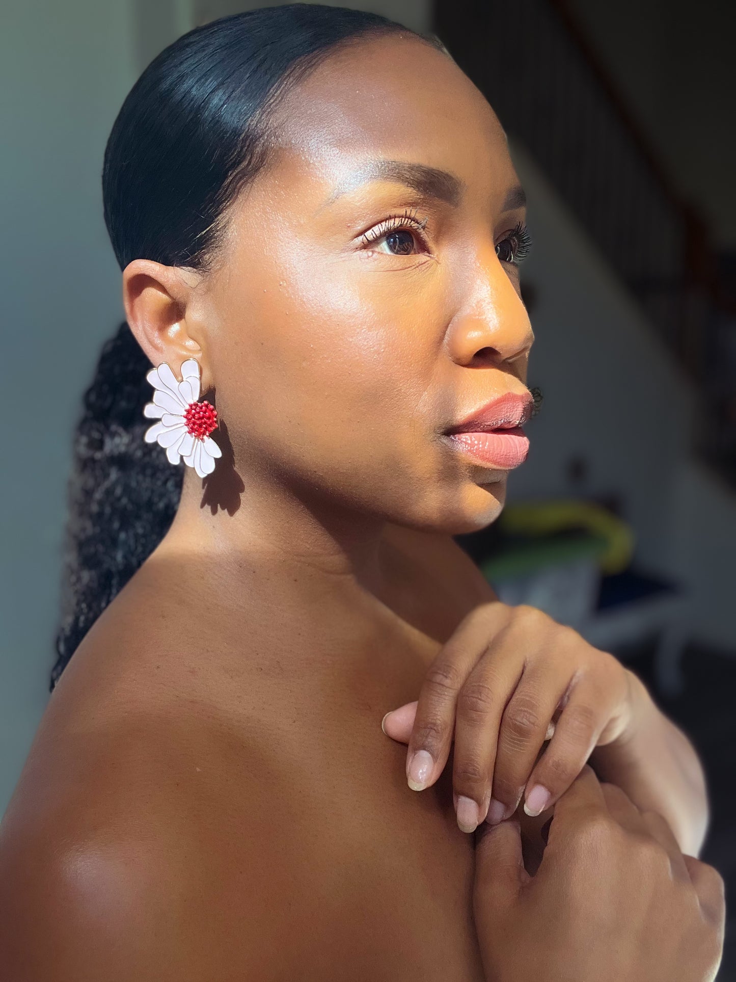 Lotus Flower Earring